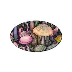 Mushroom Magic Sticker (oval) by GardenOfOphir