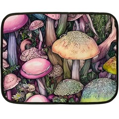 Mushroom Magic Fleece Blanket (mini) by GardenOfOphir