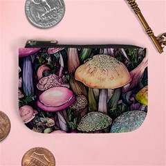 Mushroom Magic Mini Coin Purse by GardenOfOphir