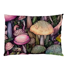 Mushroom Magic Pillow Case (two Sides) by GardenOfOphir