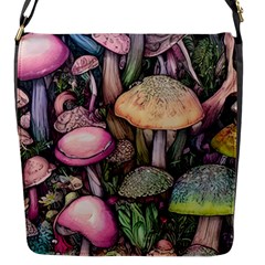 Mushroom Magic Flap Closure Messenger Bag (s) by GardenOfOphir