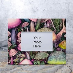 Mushroom Magic White Tabletop Photo Frame 4 x6 