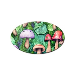 Tiny Toadstools Sticker Oval (10 Pack) by GardenOfOphir