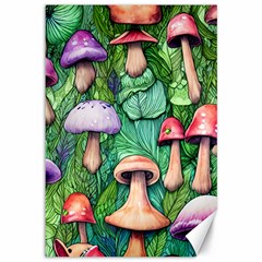 Tiny Toadstools Canvas 12  X 18  by GardenOfOphir