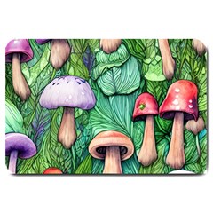 Tiny Toadstools Large Doormat by GardenOfOphir