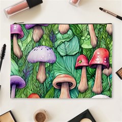 Tiny Toadstools Cosmetic Bag (xl) by GardenOfOphir