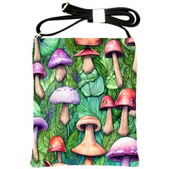 Tiny Toadstools Shoulder Sling Bag by GardenOfOphir