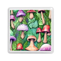 Tiny Toadstools Memory Card Reader (square) by GardenOfOphir