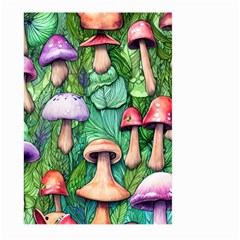 Tiny Toadstools Large Garden Flag (two Sides) by GardenOfOphir