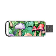 Tiny Toadstools Portable Usb Flash (one Side) by GardenOfOphir