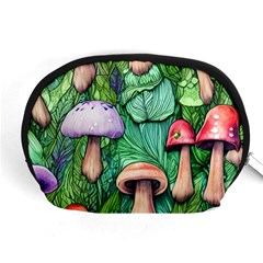 Tiny Toadstools Accessory Pouch (medium) by GardenOfOphir