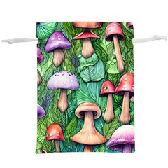 Tiny Toadstools Lightweight Drawstring Pouch (xl) by GardenOfOphir