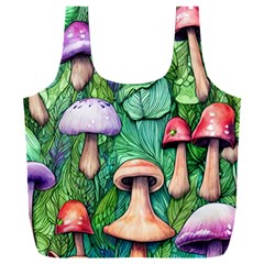 Tiny Toadstools Full Print Recycle Bag (xxl) by GardenOfOphir