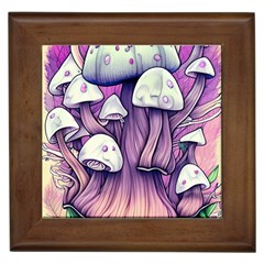 Forestcore Mushroom Framed Tile by GardenOfOphir