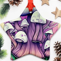 Forestcore Mushroom Ornament (star) by GardenOfOphir