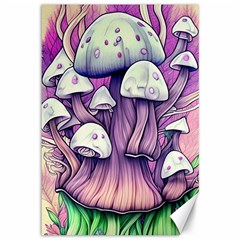 Forestcore Mushroom Canvas 12  X 18  by GardenOfOphir