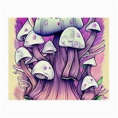 Forestcore Mushroom Small Glasses Cloth (2 Sides) by GardenOfOphir