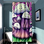 Forestcore Mushroom Shower Curtain 36  x 72  (Stall)  Curtain(36 X72 ) - 33.26 x66.24  Curtain(36 X72 )