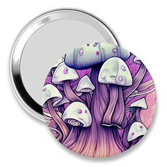 Forestcore Mushroom 3  Handbag Mirrors by GardenOfOphir