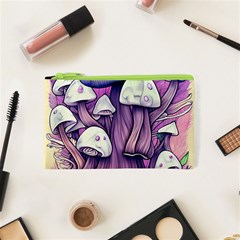 Forestcore Mushroom Cosmetic Bag (xs) by GardenOfOphir