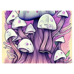 Forestcore Mushroom Premium Plush Fleece Blanket (extra Small)