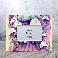 Forestcore Mushroom White Tabletop Photo Frame 4 x6 