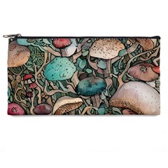 Tiny Forest Mushrooms Pencil Case by GardenOfOphir