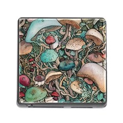 Tiny Forest Mushrooms Memory Card Reader (square 5 Slot) by GardenOfOphir