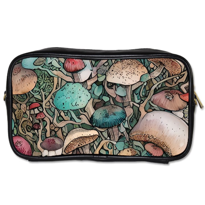 Tiny Forest Mushrooms Toiletries Bag (Two Sides)