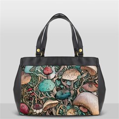 Tiny Forest Mushrooms Oversize Office Handbag by GardenOfOphir