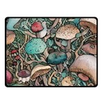 Tiny Forest Mushrooms One Side Fleece Blanket (Small) 50 x40  Blanket Front