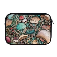 Tiny Forest Mushrooms Apple Macbook Pro 17  Zipper Case by GardenOfOphir