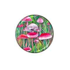 Forest Mushrooms Hat Clip Ball Marker (4 Pack) by GardenOfOphir