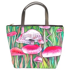 Forest Mushrooms Bucket Bag by GardenOfOphir