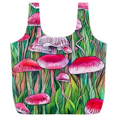 Forest Mushrooms Full Print Recycle Bag (xl) by GardenOfOphir