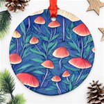 Witchy Mushrooms Ornament (Round) Front