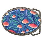 Witchy Mushrooms Belt Buckles Front