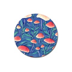 Witchy Mushrooms Magnet 3  (round) by GardenOfOphir