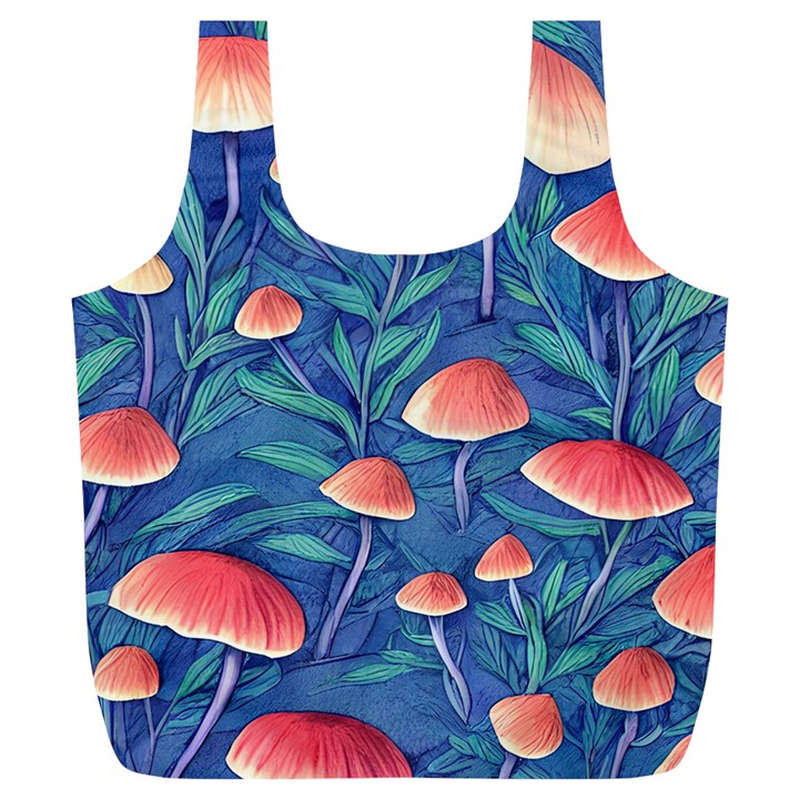 Witchy Mushrooms Full Print Recycle Bag (XL)