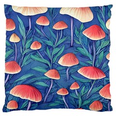 Witchy Mushrooms Standard Premium Plush Fleece Cushion Case (one Side) by GardenOfOphir