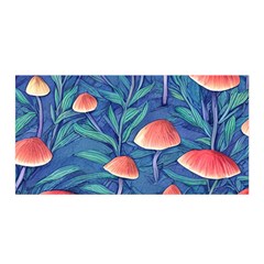 Witchy Mushrooms Satin Wrap 35  X 70  by GardenOfOphir