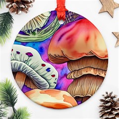 Goblin Mushrooms Ornament (round) by GardenOfOphir