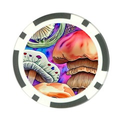 Goblin Mushrooms Poker Chip Card Guard by GardenOfOphir