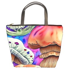 Goblin Mushrooms Bucket Bag by GardenOfOphir