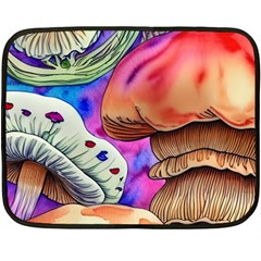 Goblin Mushrooms Fleece Blanket (mini) by GardenOfOphir