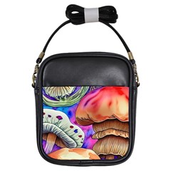 Goblin Mushrooms Girls Sling Bag by GardenOfOphir