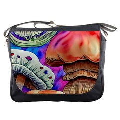 Goblin Mushrooms Messenger Bag by GardenOfOphir