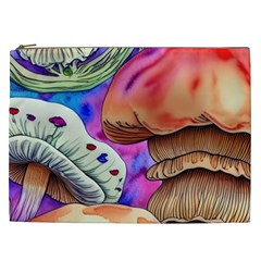 Goblin Mushrooms Cosmetic Bag (xxl) by GardenOfOphir