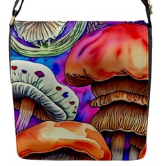 Goblin Mushrooms Flap Closure Messenger Bag (s) by GardenOfOphir