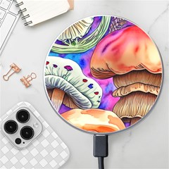 Goblin Mushrooms Wireless Fast Charger(white) by GardenOfOphir